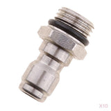 Maxbell 10pcs Pressure Washer Sprayer Coupling Adapter Quick Coupler Snow Foam Lance