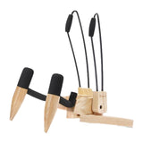 Maxbell Ukulele Stand Wood Ukulele Stand for Ukulele Musical Instruments 23x20x32.5cm light brown