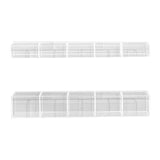 Maxbell Straws Holder for Cabinet Storage Dispenser for Restaurants Cafes Countertop Clear