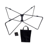 Maxbell Foldable Cooling Stand Sturdy Foldable Stand Rack for Luggage Travel Camping Black