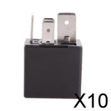 Maxbell 10x12V 80A 4 Pin Automotive Normally Open Contact Relay