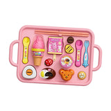 Ice Cream Feeding Toys Fine Motor Skill Preschool Pretend Play Kitchen Toys Pink