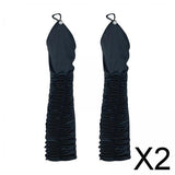 Maxbell 2xLong Opera Party Gloves Party 1920S Gloves for Women Wedding Cosplay Black