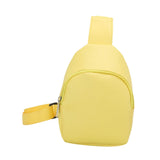 Maxbell Kids Crossbody Bag Cute Gift Zipper Kids Chest Bag for Outdoor Travel Picnic Yellow