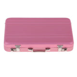 Maxbell 1/12 Dollhouse Miniature Travel Metal Code Suitcase Home Decoration Pink