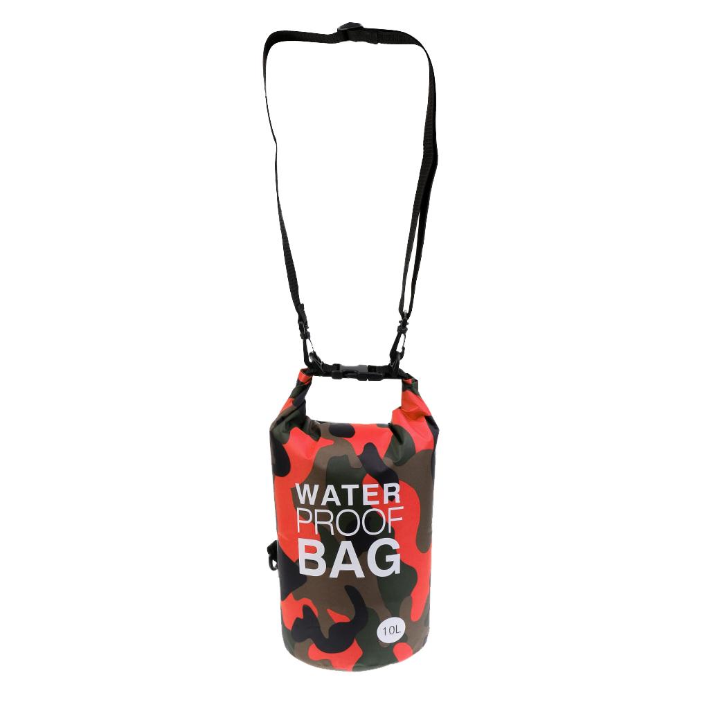 Maxbell Maxbell 10L Camo Waterproof Dry Bag Sack for Kayaking Camping Rafting Orange Camo