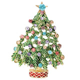 Maxbell Christmas Tree Brooch Pin stunning Jewelry for Wedding Thanksgiving Birthday