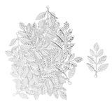Maxbell 60Pcs/lot Large Filigree Leaf Branches Jewelry Making Findings