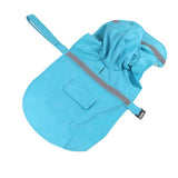 Maxbell Maxbell Reflective Dog Rain Coat Jacket Hooded Rainwear Poncho Slicker SM Sky Blue