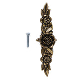 Maxbell 2 x Bronze Rose Flower Cabinet Drawer Furniture Door knob Handle Pull Hardware