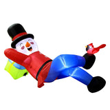 Maxbell Christmas Inflatable Snowman Outdoor Decoration Cute for Lawn Garden Holiday