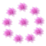 Maxbell Maxbell 10pcs Adorable Flower Hair Clips For Party Favor Hair Decoration Accessories -Rose Red
