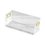 Maxbell Multipurpose Display Case Stackable Space Saving for Closet Shelf Countertop Clear Large