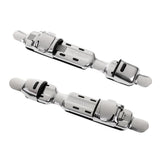 Maxbell 2pcs Adjustable Fishing Reel Seat Deck Wheel Rod Clip Pole Fitted Deck Tool