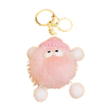 Maxbell Briquettes Keychain Lovely Keyring for Birthday Valentine's Day Gift Wedding Pink