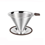 Maxbell Pour over Coffee Dripper Stainless Steel Fine Mesh for Indoor Outdoors Office 300 mesh