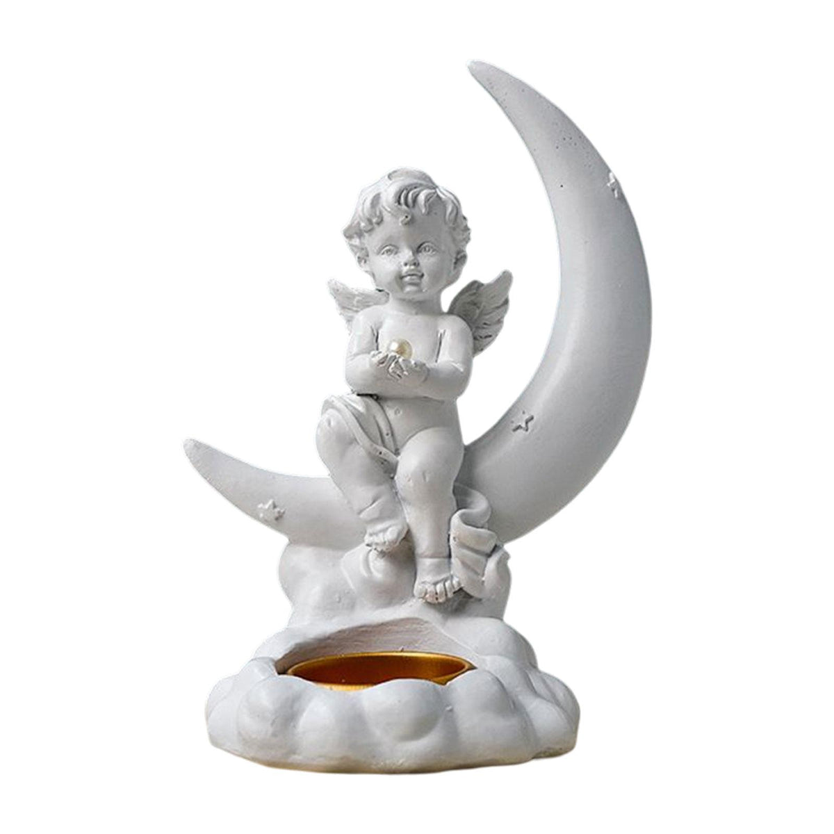 Maxbell Maxbell Angel Cherub Tea Light Candle Holder Statue for Memorial Remembrance Love