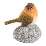 Maxbell Bird Statue with Stone Crafts Resin Sculpture for Cabinet Living Room Garden 8.5x5.5x10cm