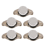 Maxbell 5 Pieces KSD301 40-65 Celsius Normal Open Temperature Switch 10A 250V 65℃