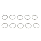 20Pcs Stainless Steel O Ring Sports Key Chain Buckle Holder Camping Silver