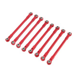 Maxbell 8Pcs RC Car Chassis Fixing Rod Easy to Install Repair DIY for 1/12 H12Y H12P Red
