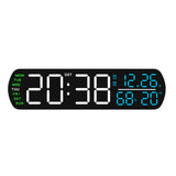 Maxbell Digital Alarm Clock Modern Digital Clock for Dining Room Classroom Farmhouse White