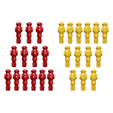 Maxbell Maxbell 26x Table Soccer Men Player Toys Home Foosball Table Parts Birthday Game Toy Red Yellow