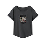 Maxbell Maxbell T Shirt for Women Summer Ladies Short Sleeve Top for Office Walking Shopping XXL