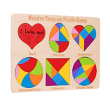 Maxbell Montessori Toys 6 in 1 Early Learning Puzzles Stem Gift Tangram Toy Ages 4-8