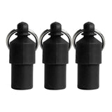 3x Lightweight Pet Dog ID Tag Tube for Puppy Address Label Tube Anti Lost Black - Aladdin Shoppers