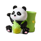 Maxbell Panda Pen Holder Creative Home Decor Pen Pencil Holder for Desk School Girls Green