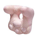 Maxbell Neck Support Pillow for Office Chair Cushion for Lunch Break Travel Airplane Pink