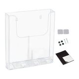 Maxbell Brochure Holder Wall Mounted Flyer Holder Holder for Booklets Magazines Paper 22.5cmx4.2cmx25.1cm