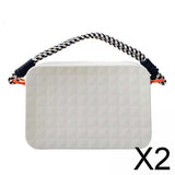 Maxbell 2xSilicone Phone Holder for Women Phone Case Holder Beach Tote Bag Accessories Grey