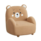Maxbell 2in1 Kids Cartoon Sofa Bed, Soft Plush, Solid Wood, Safe & Space-Saving Brown Bear Wood