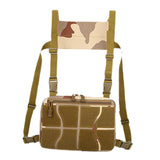 Maxbell Chest Rig Bag Practical Multifunction Workout Pack for Hiking Fishing Travel Khaki