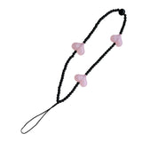 Maxbell Beaded Phone Strap Creative Acrylic Mobile Strap for Car Keys Phone Keychain