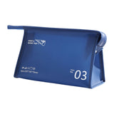 Maxbell Travel Toiletry Bag with Handle Storage Bag Travel Accessories for Beach Gym navy horizontal