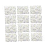 Maxbell 12 Pieces Artificial Rose Hydrangea Flower Wall Panels Wedding Decor Cream