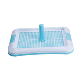 Portable Dog Potty Tray Training Mat Keep Floors Clean Pee Training Tray S Blue White - Aladdin Shoppers