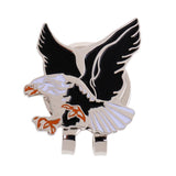 Maxbell Cool Eagle Alloy Golf Ball Marker Magnetic with Hat Clip Golfer Gift Black White - Aladdin Shoppers