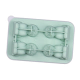 Maxbell Silicone Chilled Cube Tray Portable DIY Cube Making Tool for Tea Drink Juice green