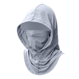 Maxbell Balaclava Face Mask Comfortable for Men Women for Landscaping Camping Travel light gray