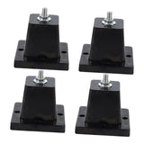 Maxbell 4Pcs Air Compressor Feet Bracket Mini Split Base Outdoor Anti Vibration Pads S