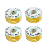 Maxbell 4Pcs 250 Meter 30AWG PCB Solder Wrapping Wire Flexible Lightweight Accessory Yellow