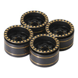 Maxbell 4 Pieces Wheel Rims Professional 1 inch for 1:8 SCX24 RC Crawler Car Vehicle