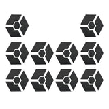 Maxbell 10 Pieces Invisible Pot Feet for Indoor Outdoor Planters Easy to Use Hexagon