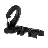 Maxbell Maxbell Scuba Diving Triple 3 BCD Hose Holder Retainer with Folding Snap Clip Black