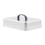 Maxbell Grill Lid Melting Dome Rectangular for Teppanyaki Hamburger Flat Top Griddle 22.4x18.4x6.6cm