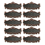 Maxbell 10x ABS Plastic Retro Detachable Address House Number Sign Plaque Doorplate